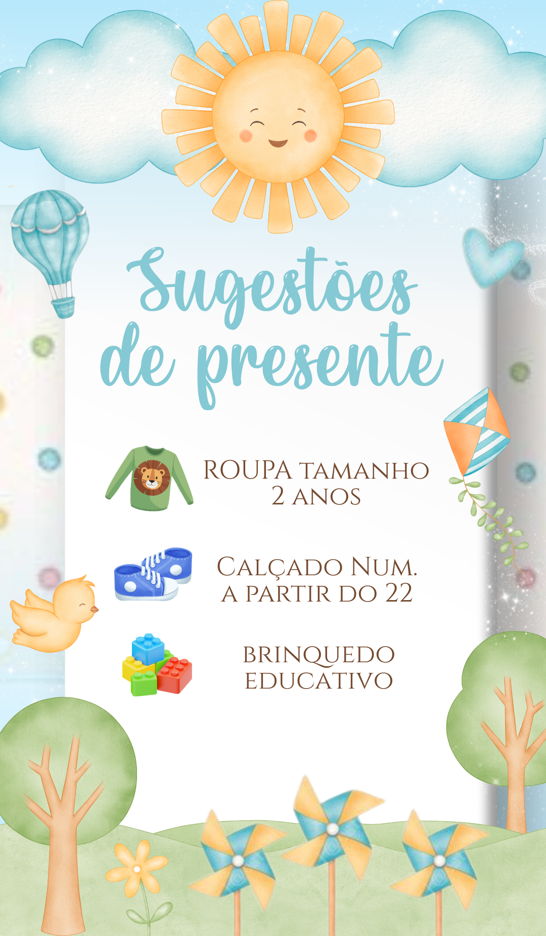 Sugestões de presente